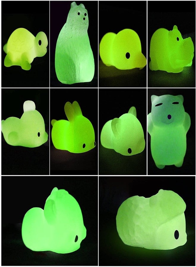 ANAB GIAB 2 Pack Squishies Mochi Squishy Toys Glow in The Dark Party Favors for Kids - Mini Kawaii Squishies Mochi Animals Stress Relief Squishy Pack Squishy Cat Squishys with Storage Box - Image 4